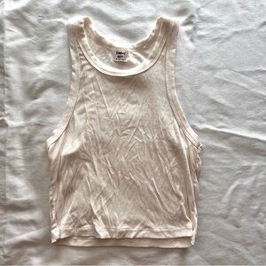 Aritzia Sunday Best Honor Crop Tank Top in Off-white